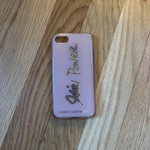 Rebecca Minkoff Pink Girl Power Phone Case